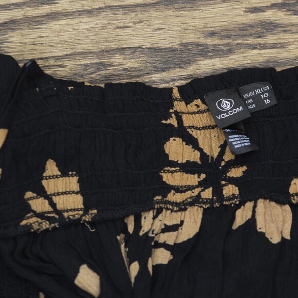 NWT Volcom Womens Get Wyyld Mini Dress Vintage Brown XL - Picture 8 of 9